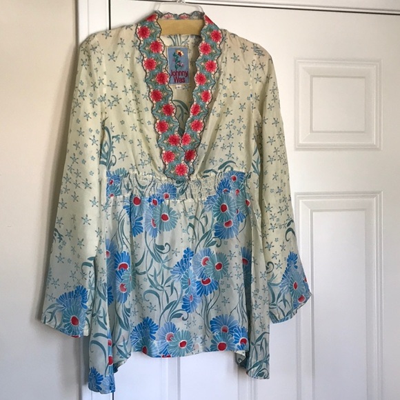 Tops | Johnny Was Silk Blouse | Poshmark